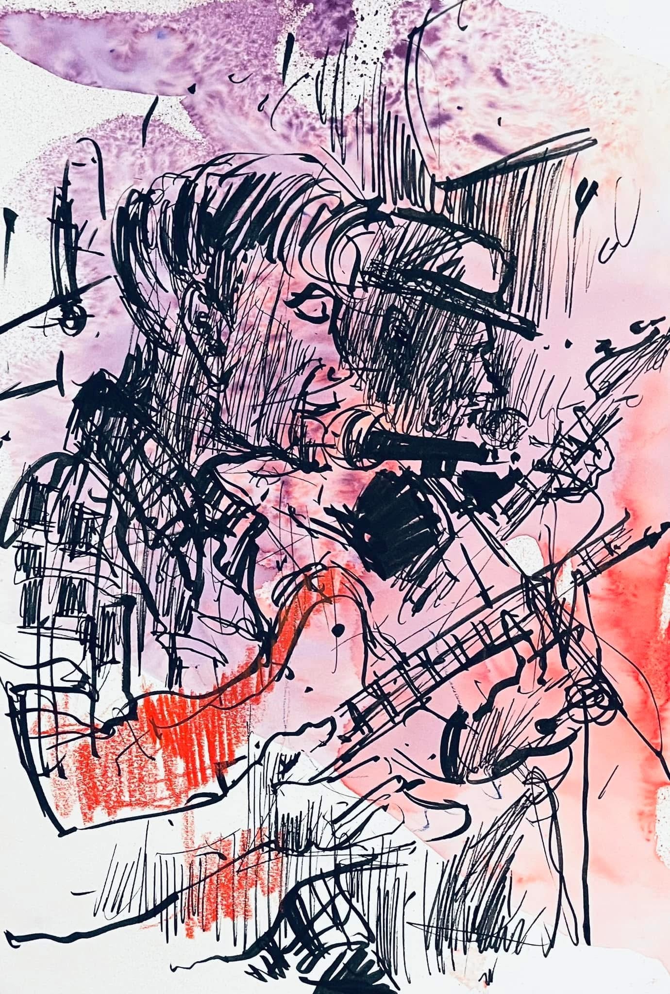 Neil Jones & Neil Sheasby- Stone Foundation. Drawn live at Patterns, Brighton