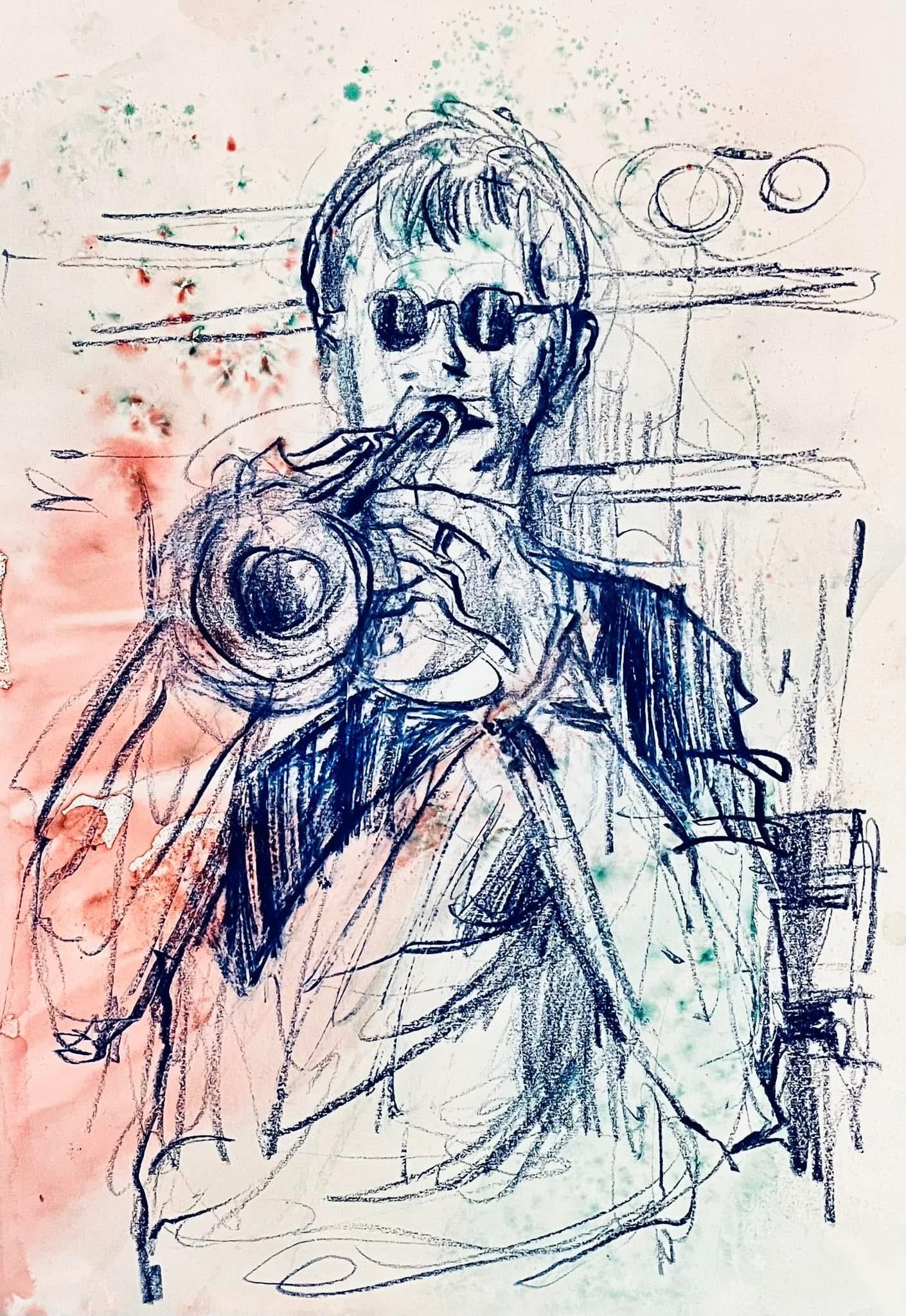 Steve Trigg, ‘the General’, Stone Foundation. Drawn live at Patterns, Brighton