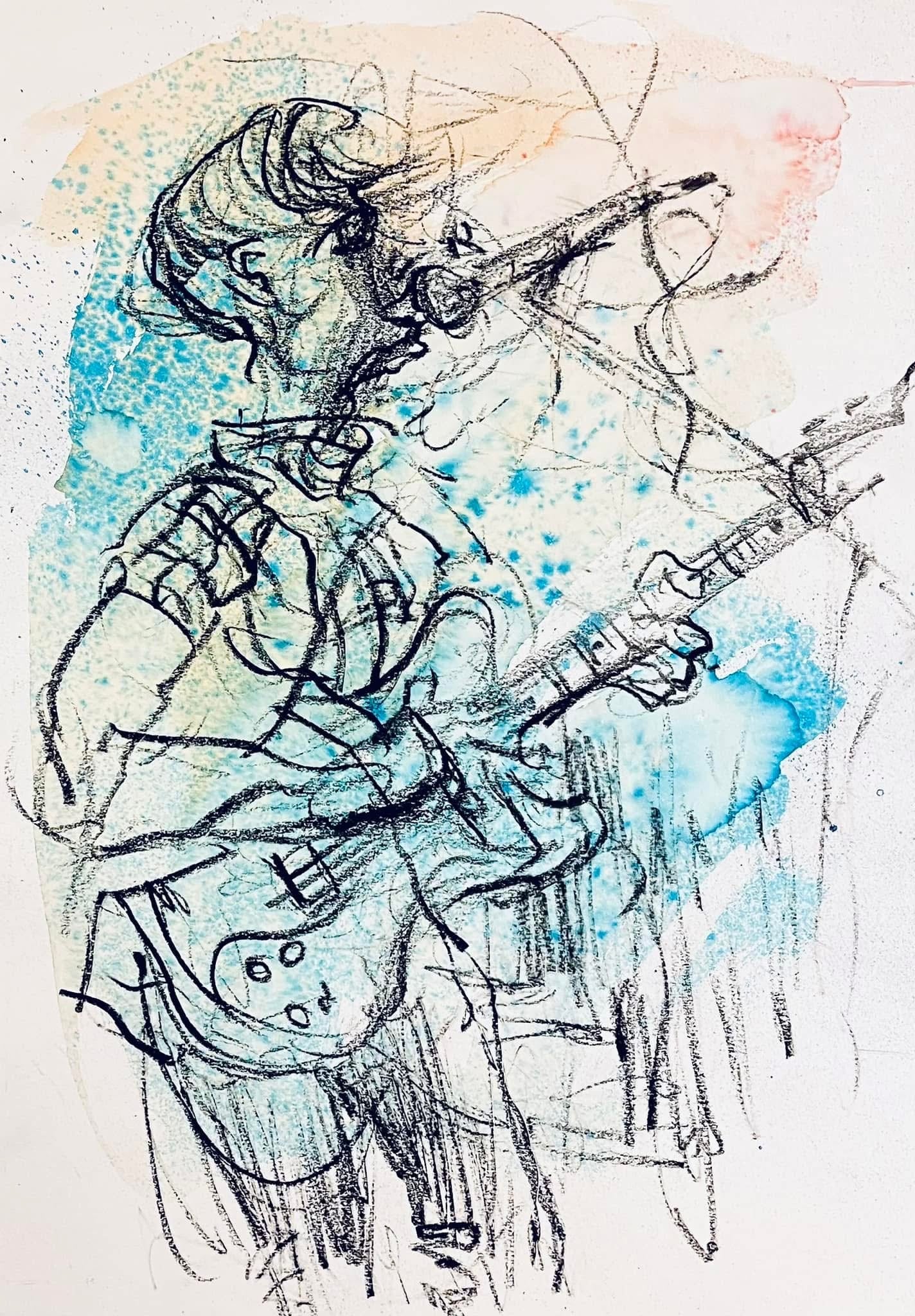 Neil Jones, Stone Foundation. Drawn live at Patterns, Brighton