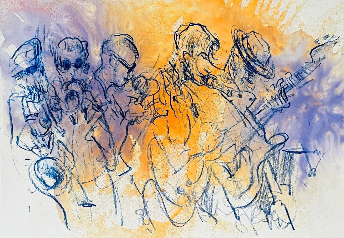 Stone Foundation drawn live at Patterns, Brighton
