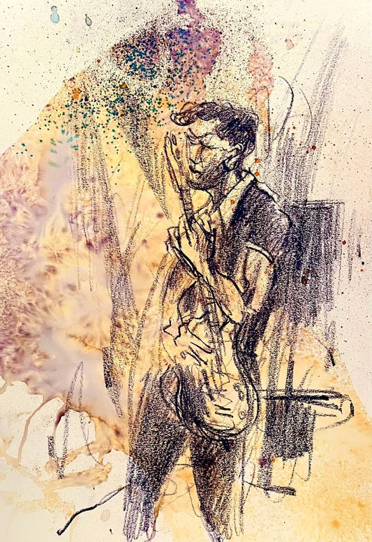 MT Jones, drawn live at the Green Door Store, Brighton