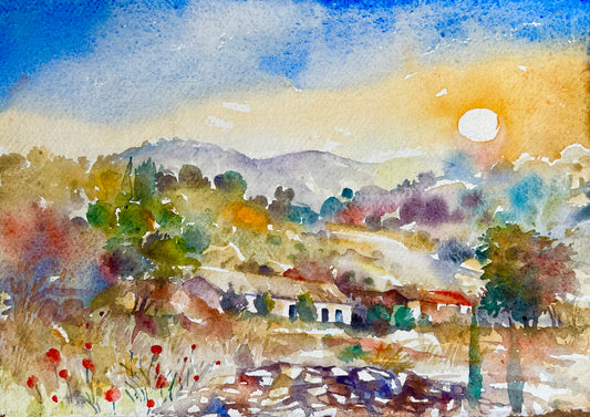 7.02am, Sunrise at Los Pozos de la Nieve, Constantina, Seville, Spain.