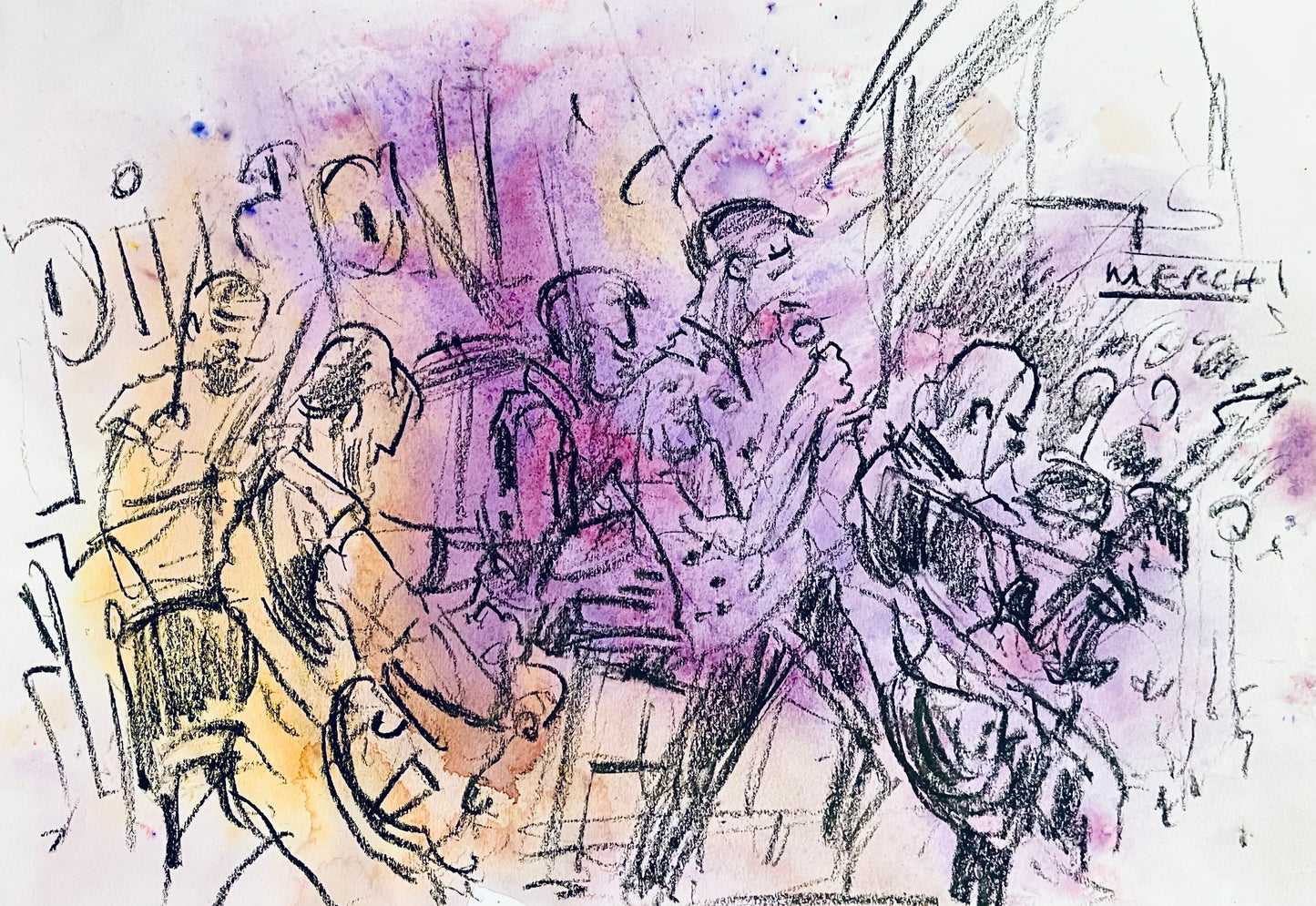 Inspiral Carpets drawn live at Chinnerys, Southend