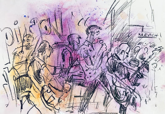 Inspiral Carpets drawn live at Chinnerys, Southend