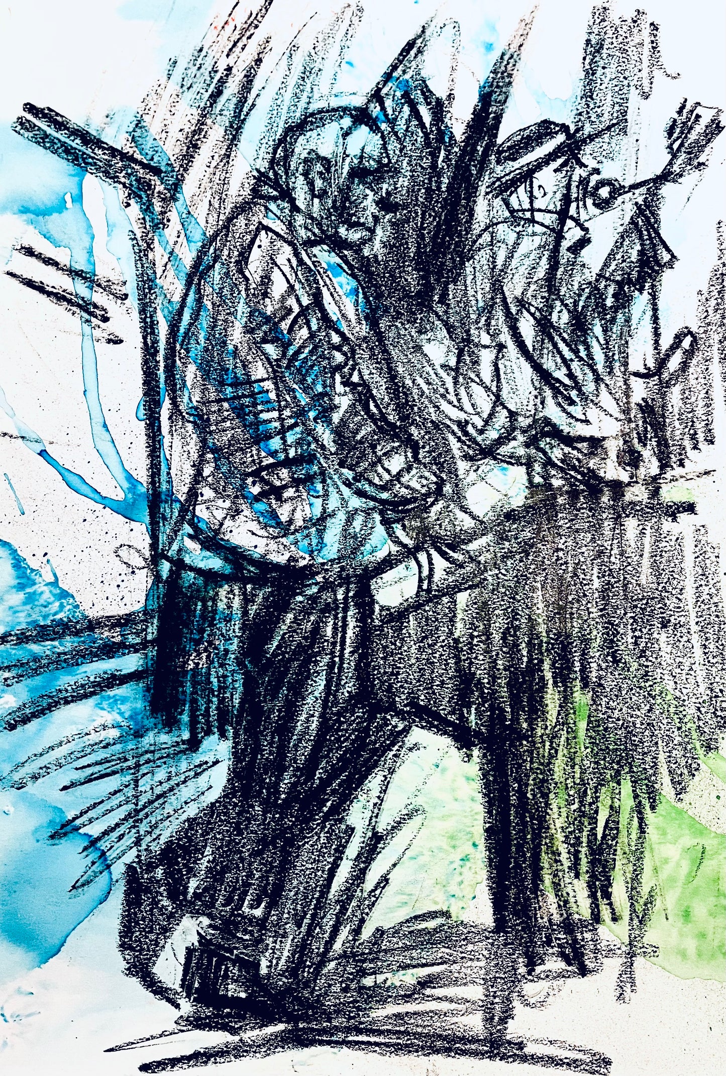 James Taylor of the Prisoners drawn live at Camden Roundhouse