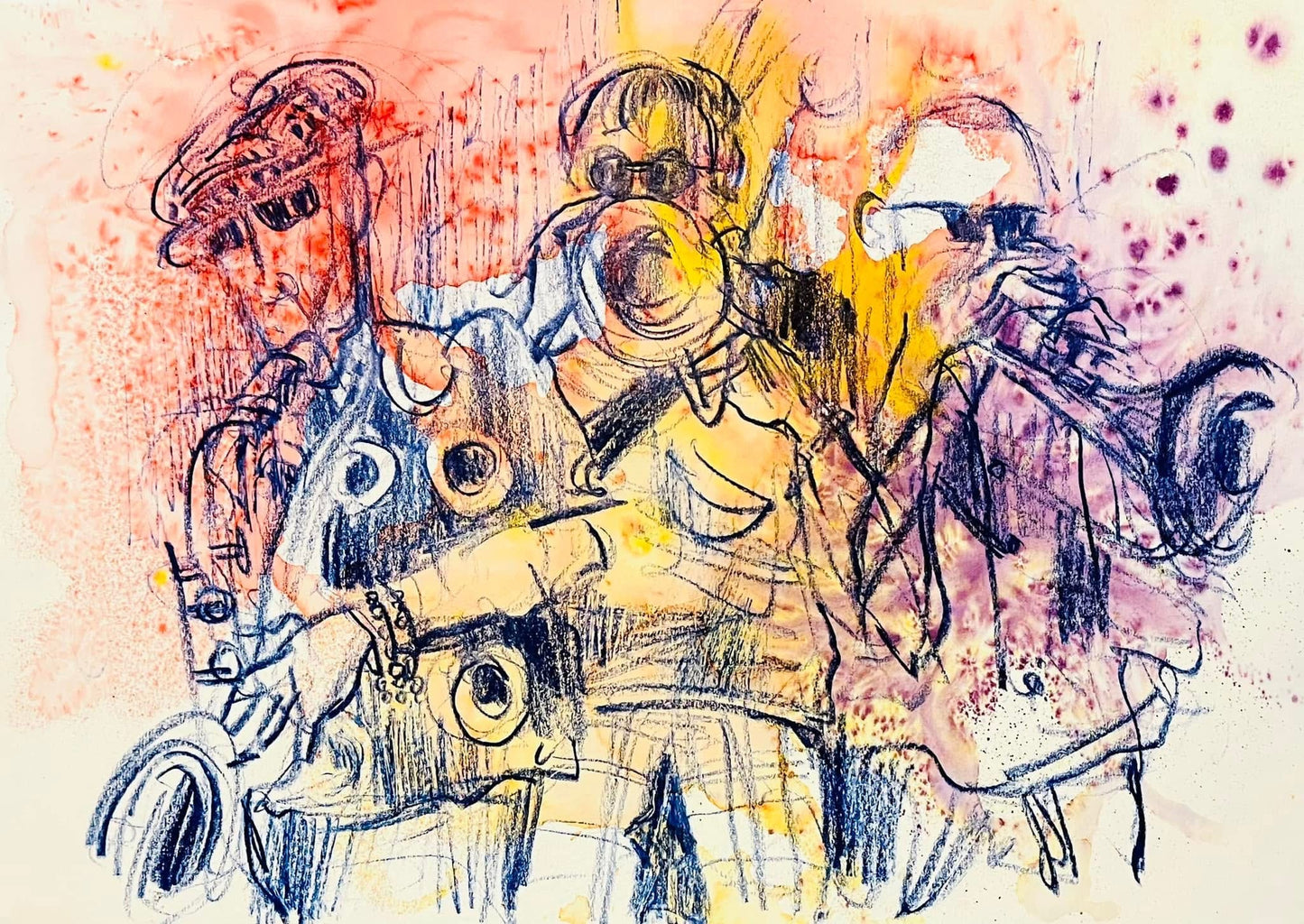 Stone Foundation drawn live at Patterns, Brighton- includes Dr Robert, Steve Trigg, Dave Boraston
