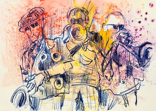Stone Foundation drawn live at Patterns, Brighton- includes Dr Robert, Steve Trigg, Dave Boraston