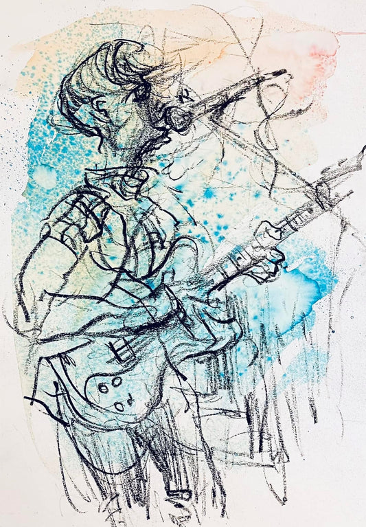 Neil Jones, Stone Foundation. Drawn live at Patterns, Brighton